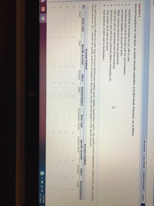 Solved 5. Paid $140 cash for advertising start of the | Chegg.com