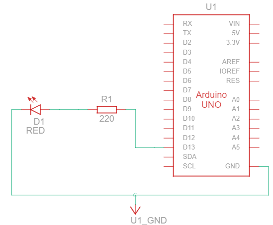 Solved Given the “Circuit view” of the “blink” Arduino | Chegg.com