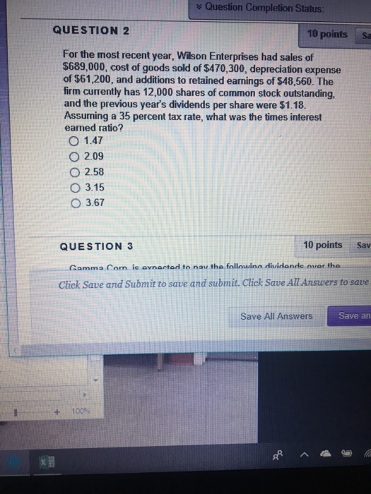 Solved Question Completion Status QUESTION 2 10 points Sa | Chegg.com