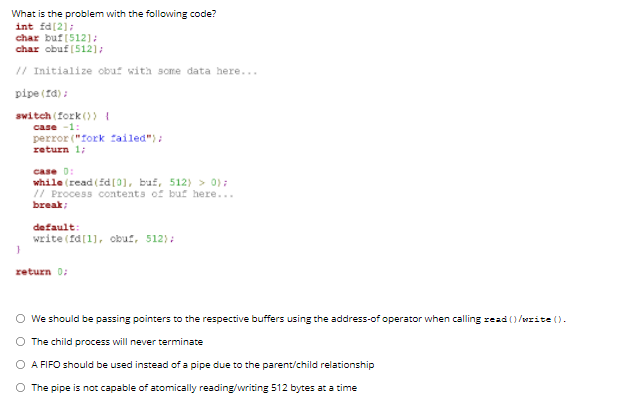 Solved What is the problem with the following code? int | Chegg.com