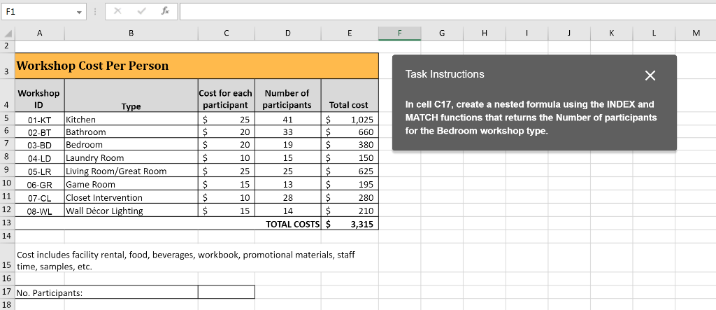 solved-in-cell-c17-create-a-nested-formula-using-the-index-chegg