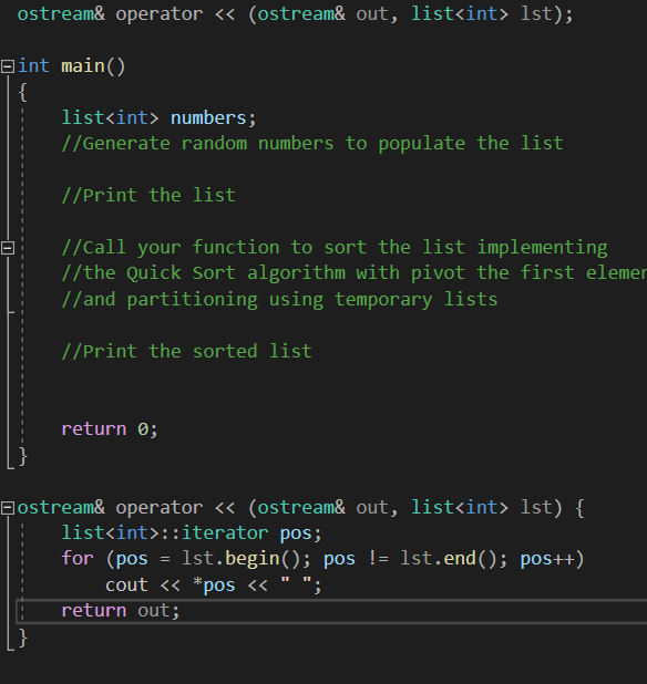 Solved ostream\& operator