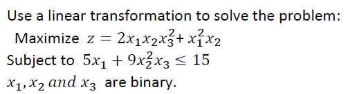 Solved Use a linear transformation to solve the problem: | Chegg.com