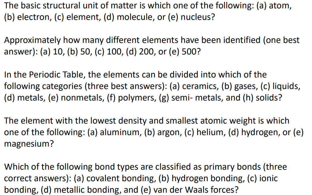 the basic unit of a chemical element makes up all matter