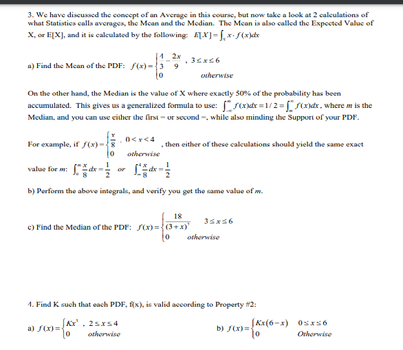 Solved 3. We have discussed the concept of an Average in | Chegg.com