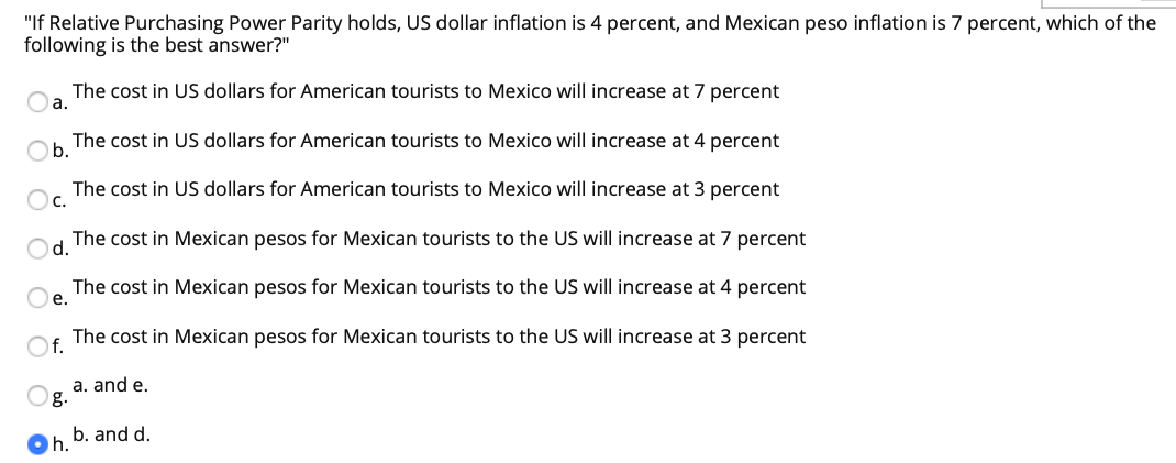 Solved If Relative Purchasing Parity Holds Us Dol If Relative Purchasing Parity