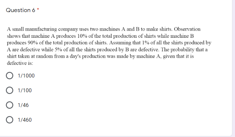 Solved Question 6* A Small Manufacturing Company Uses Two | Chegg.com