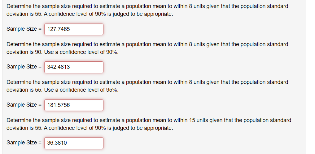 Solved Determine the sample size required to estimate a | Chegg.com