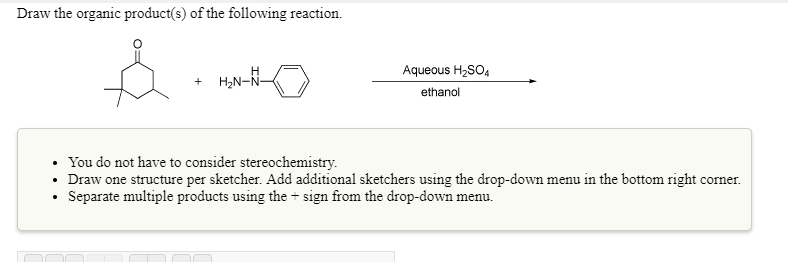 Solved Draw the organic product(s) of the following | Chegg.com