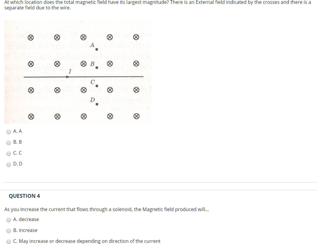 Solved At which location does the total magnetic field have | Chegg.com
