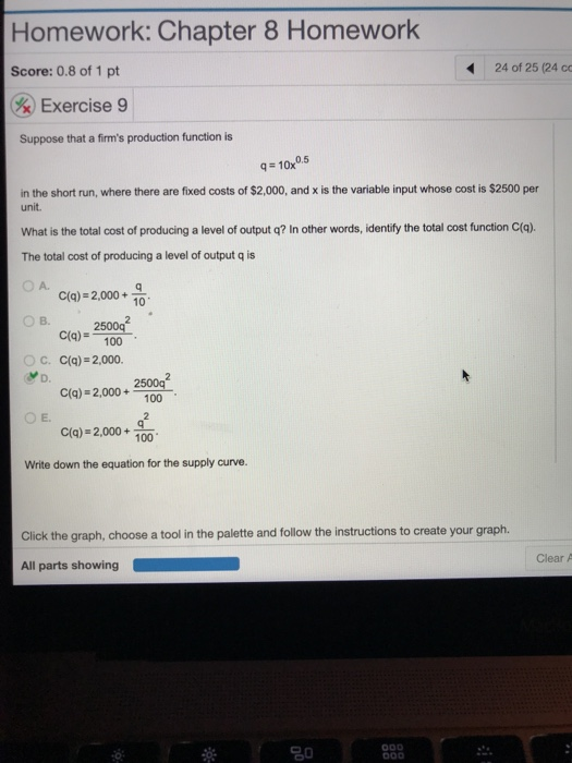 Solved Homework: Chapter 8 Homework 24 of 25 (24 ㏄ Score: | Chegg.com