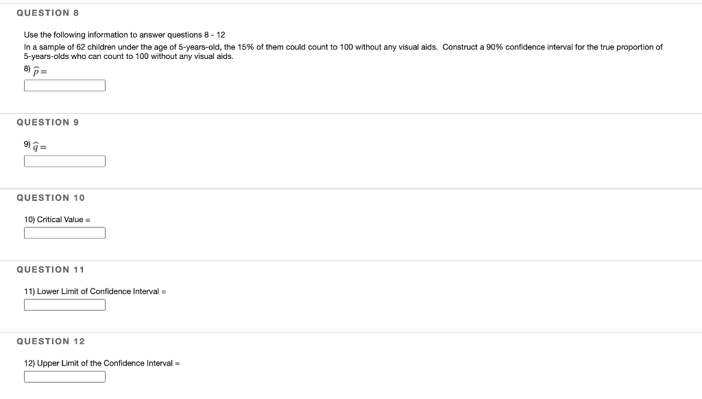 Solved QUESTION 8 Use the following information to answer | Chegg.com