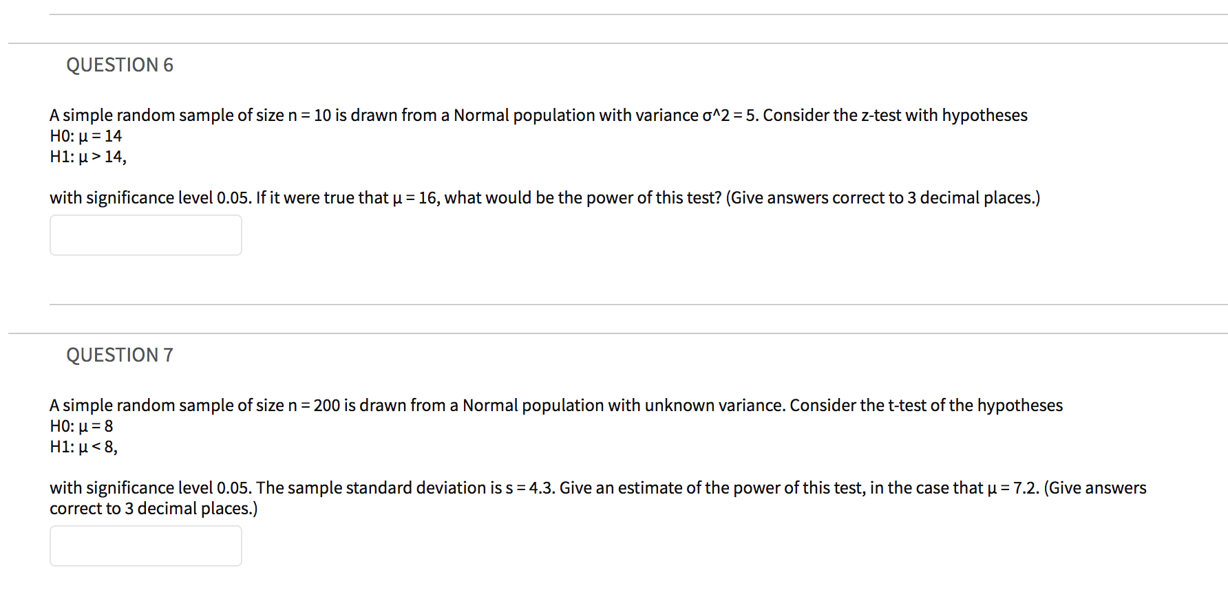 Solved Question 1 A Simple Random Sample Of Size N 0 Chegg Com