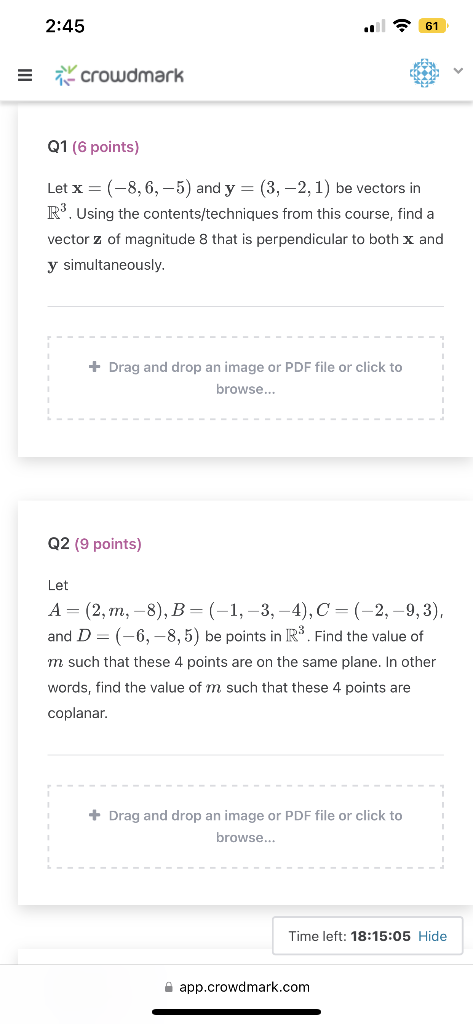 Solved Let x=(−8,6,−5) and y=(3,−2,1) be vectors in R3. | Chegg.com