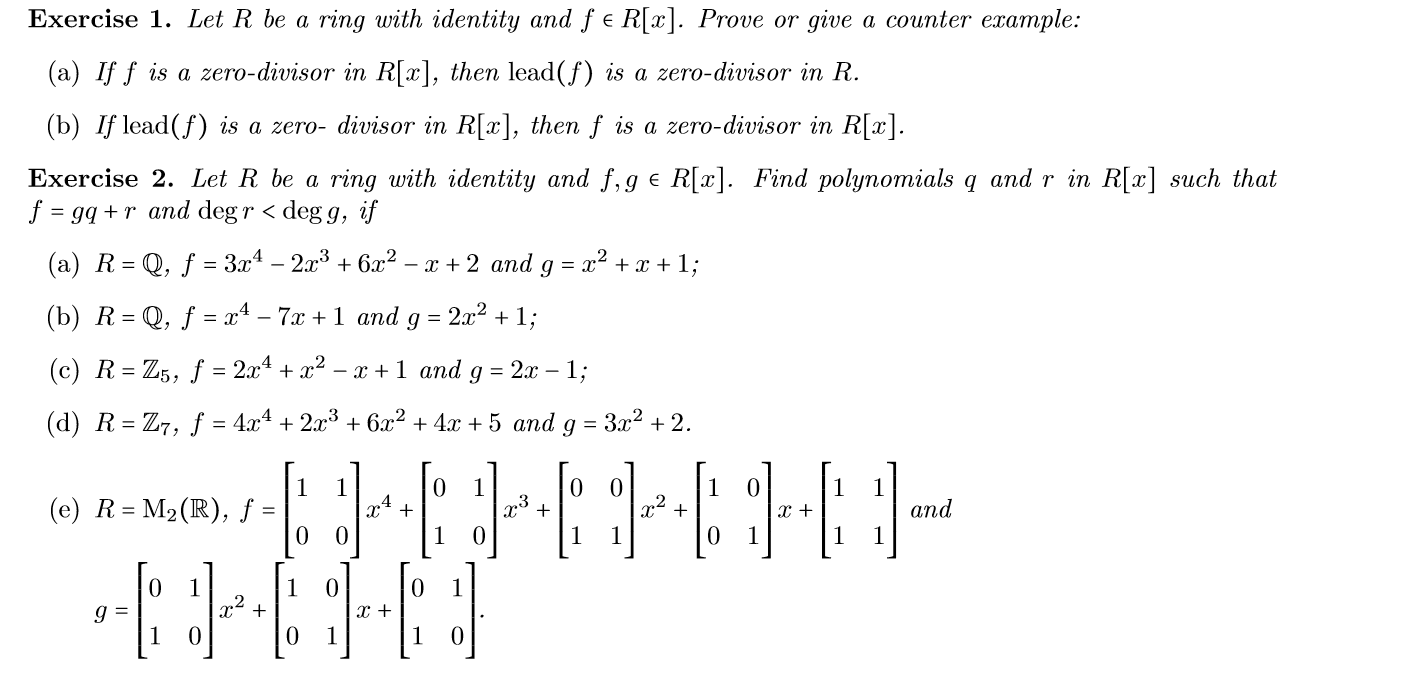 Zero Divisor | PDF | Ring (Mathematics) | Universal Algebra