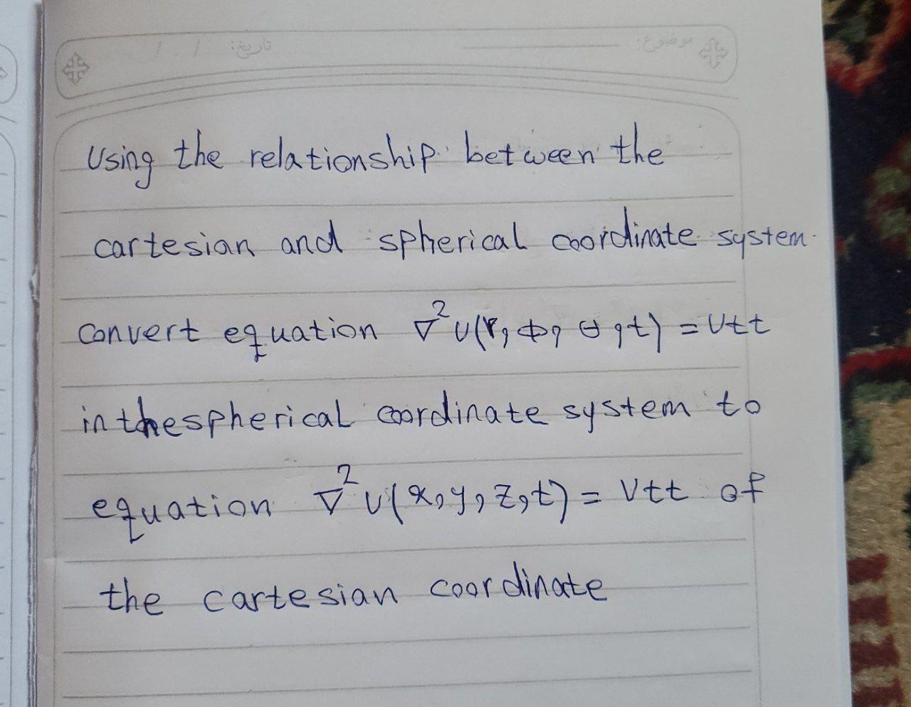 Solved تار Using the relationship between the cartesian and | Chegg.com