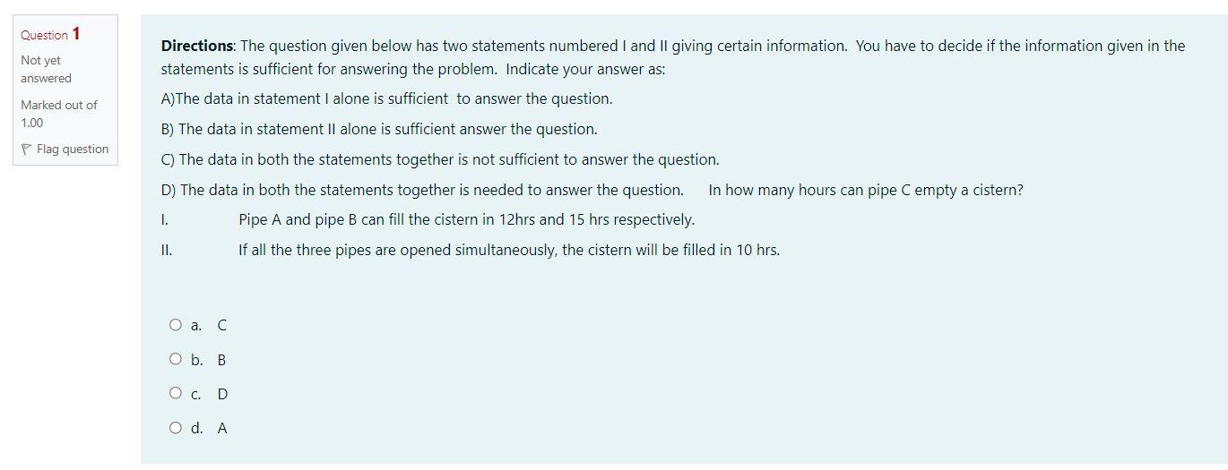 Solved Question 1 Not Yet Answered Marked Out Of 1 00 Flag