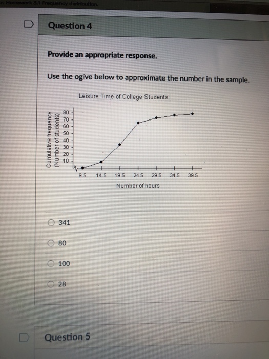 Solved D Question 2 Use The Given Frequency Distribution To 2743