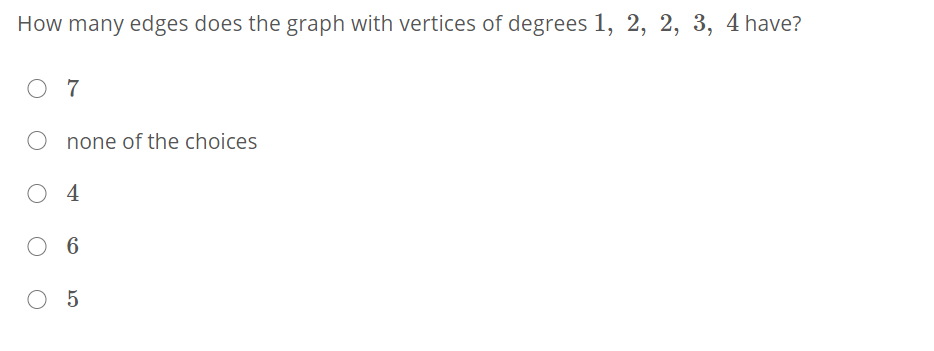 Solved How many edges does the graph with vertices of | Chegg.com