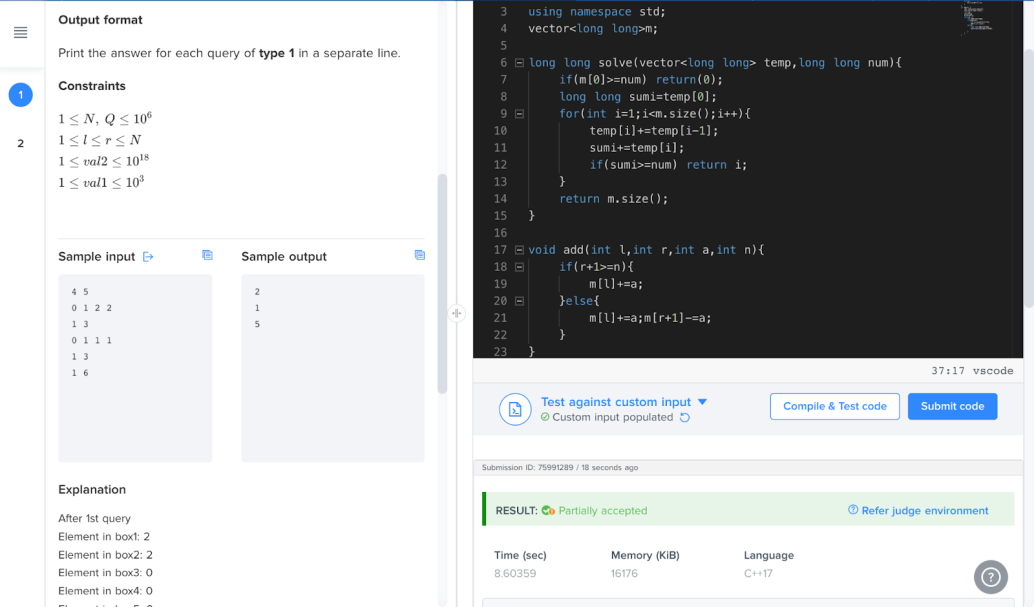 Solved - Next Q lines contain queries of the types that are | Chegg.com