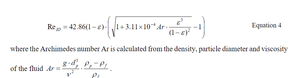 Solved Find by calculation, the minimum fluidization | Chegg.com