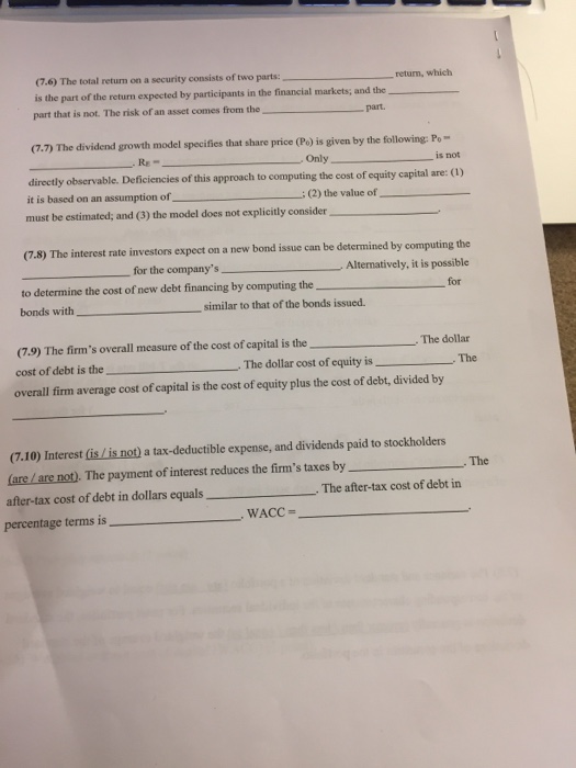 Solved Question 1 A year ago you bought 100 shares of | Chegg.com