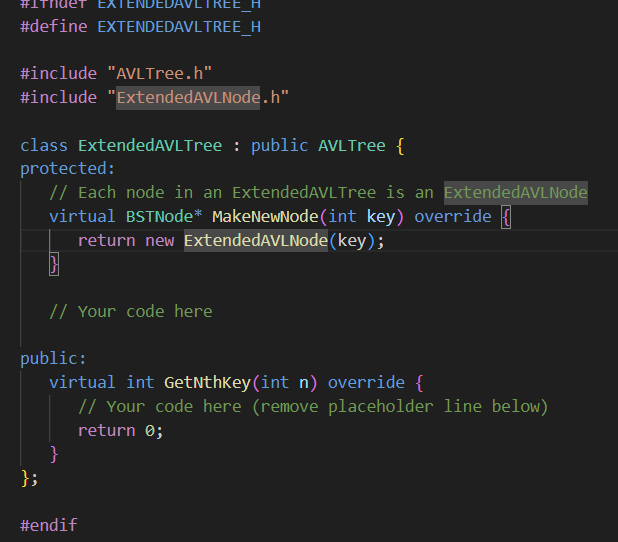 Solved 8.11 ﻿LAB: AVL tree Nth largest operationStep 1: | Chegg.com