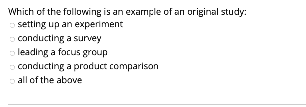 Solved Which of the following is an example of an original | Chegg.com