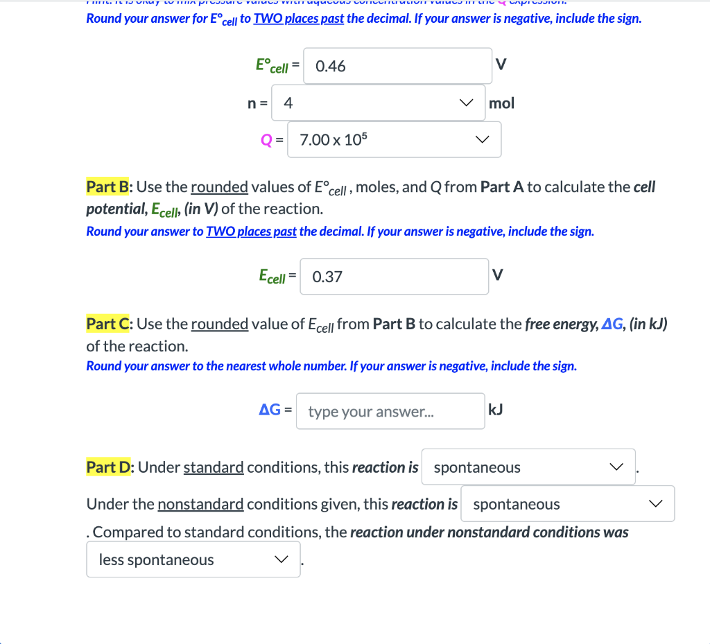 Solved Consider the following reaction: | Chegg.com