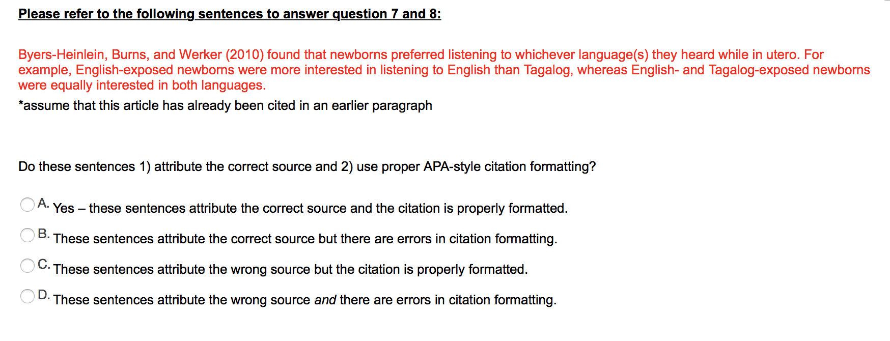 Solved QUESTION 8 Do these sentences exhibit any plagiarism?