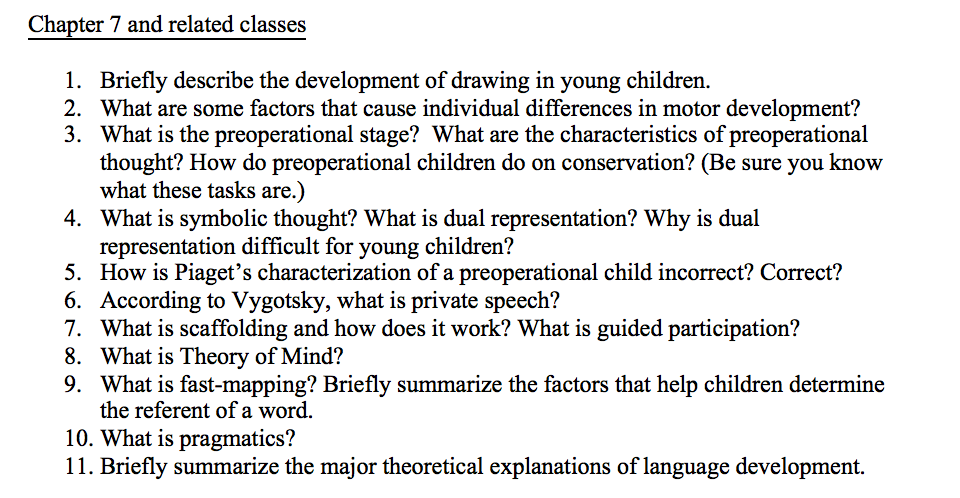 Characteristics of hotsell the preoperational stage