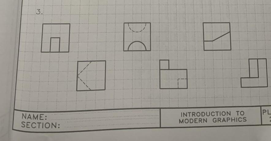 Solved 3. PL NAME: SECTION: INTRODUCTION TO MODERN GRAPHICS | Chegg.com