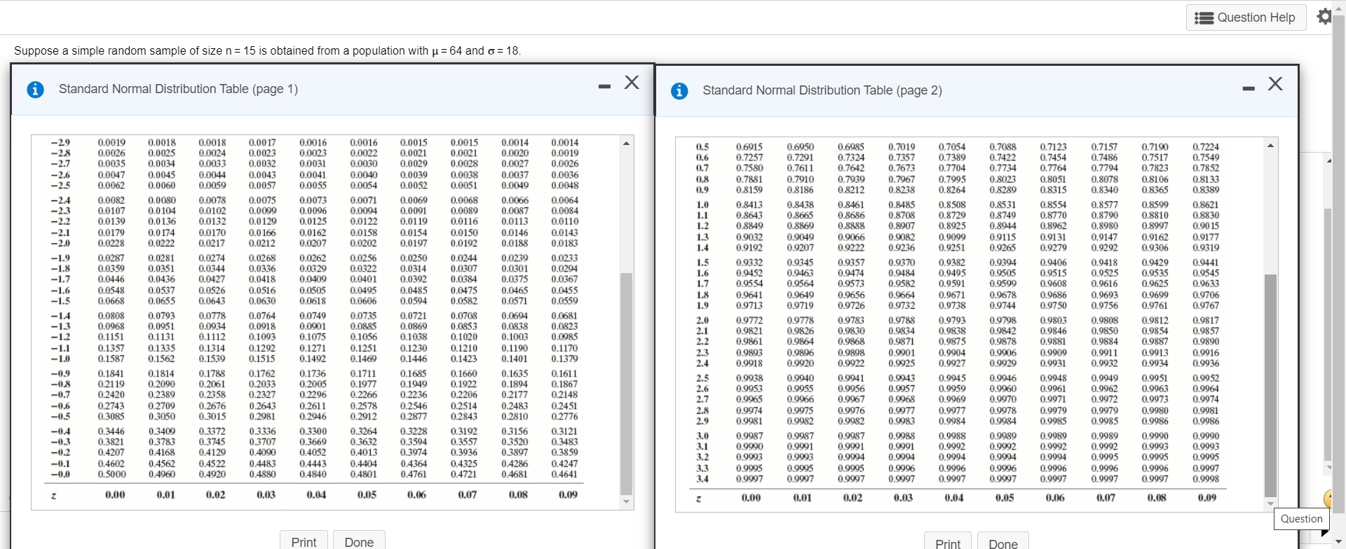 Solved Suppose a simple random sample of size n= 15 is | Chegg.com