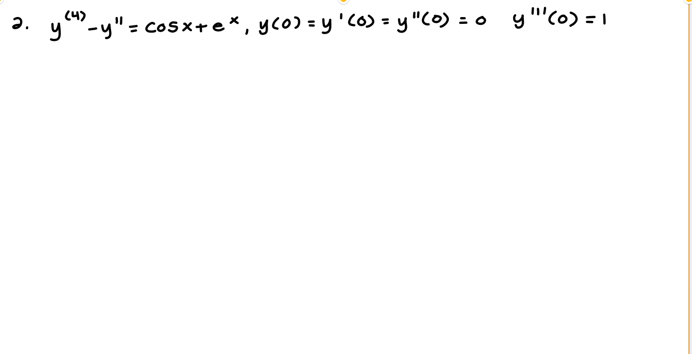 \( y^{(4)}-y^{\prime \prime}=\cos x+e^{x}, y(0)=y^{\prime}(0)=y^{\prime \prime}(0)=0 \quad y^{\prime \prime \prime}(0)=1 \)