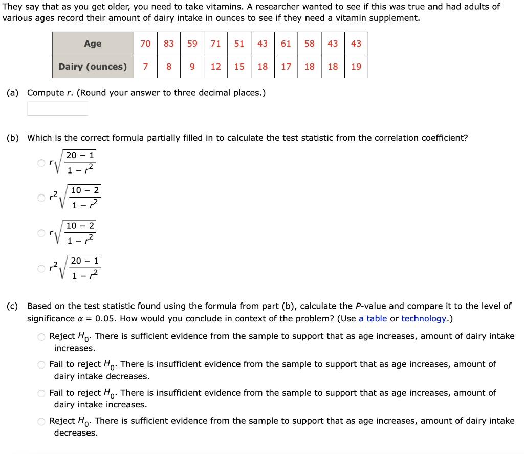 Solved They say that as you get older, you need to take | Chegg.com