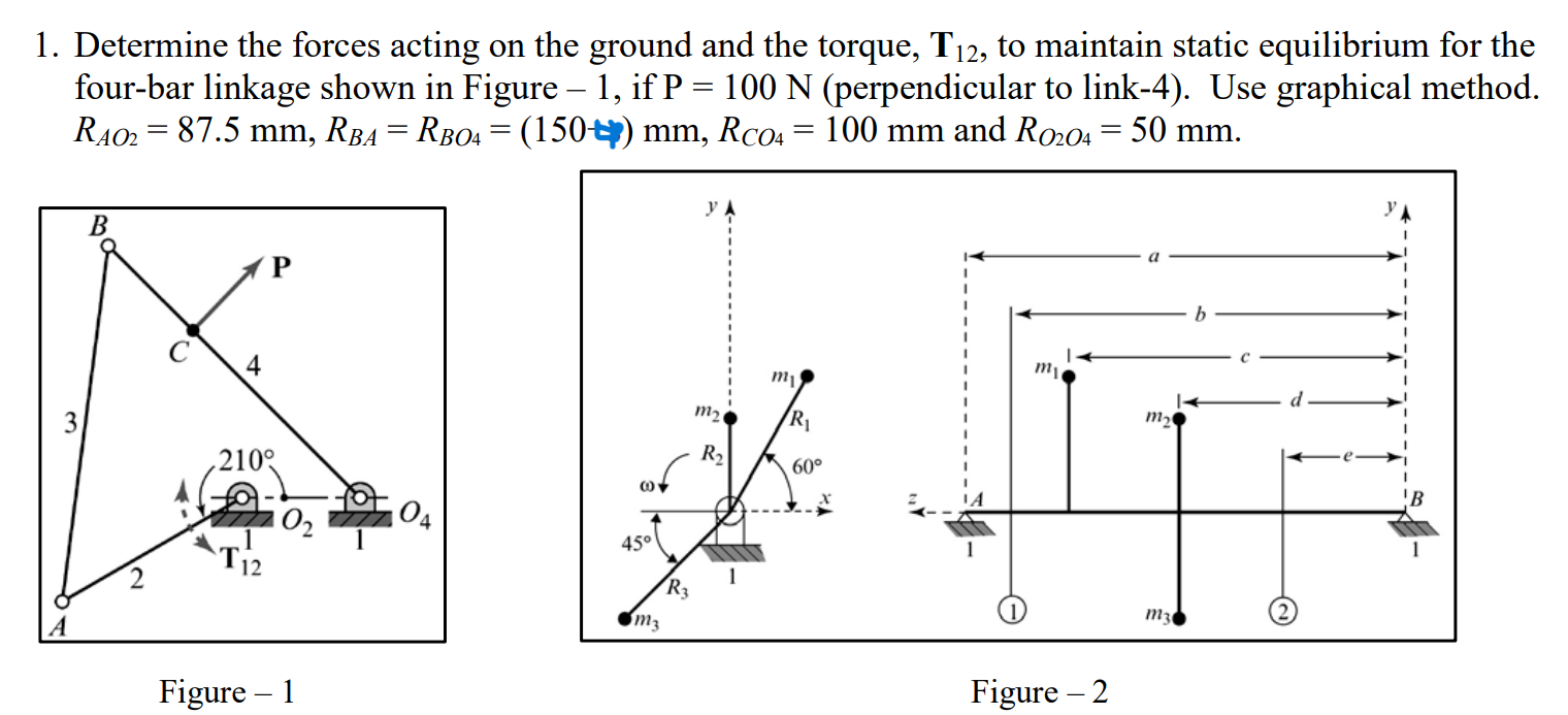 Solved , 1. Determine the forces acting on the ground and | Chegg.com