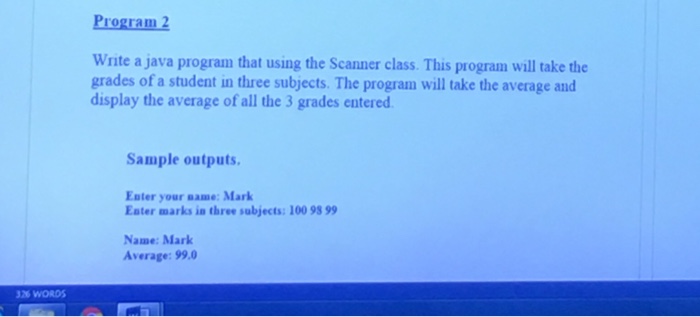 Solved Program Write a java program that using the Scanner | Chegg.com