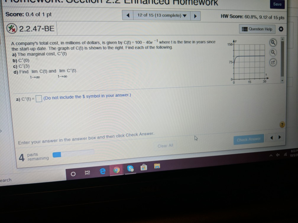 Solved Homework: Section 2.2 Enhanced Homework Save Score: 0 | Chegg.com