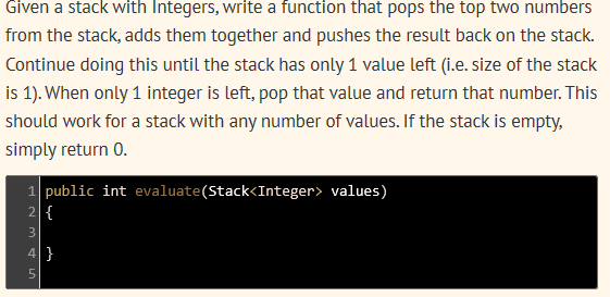 Solved Given A Stack With Integers, Write A Function That | Chegg.com