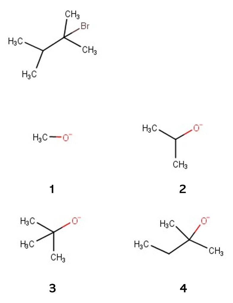 Solved Select the base that allows the reaction to obtain | Chegg.com