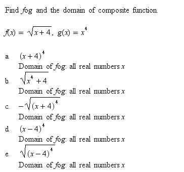 domain of composite function fog