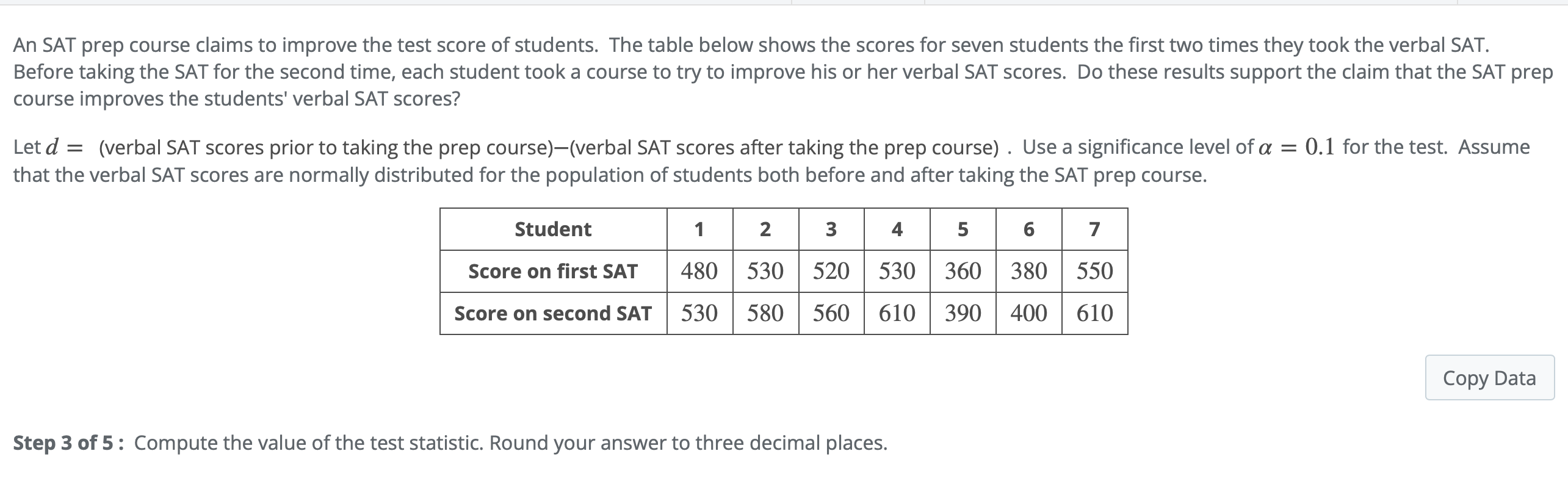 Solved An Sat Prep Course Claims To Improve The Test Score