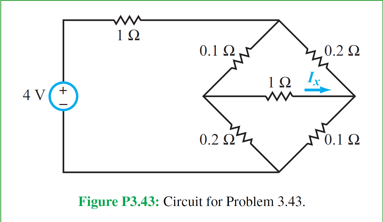 Solved 3.43. Apply mesh analysis to the circuit of Fig. | Chegg.com