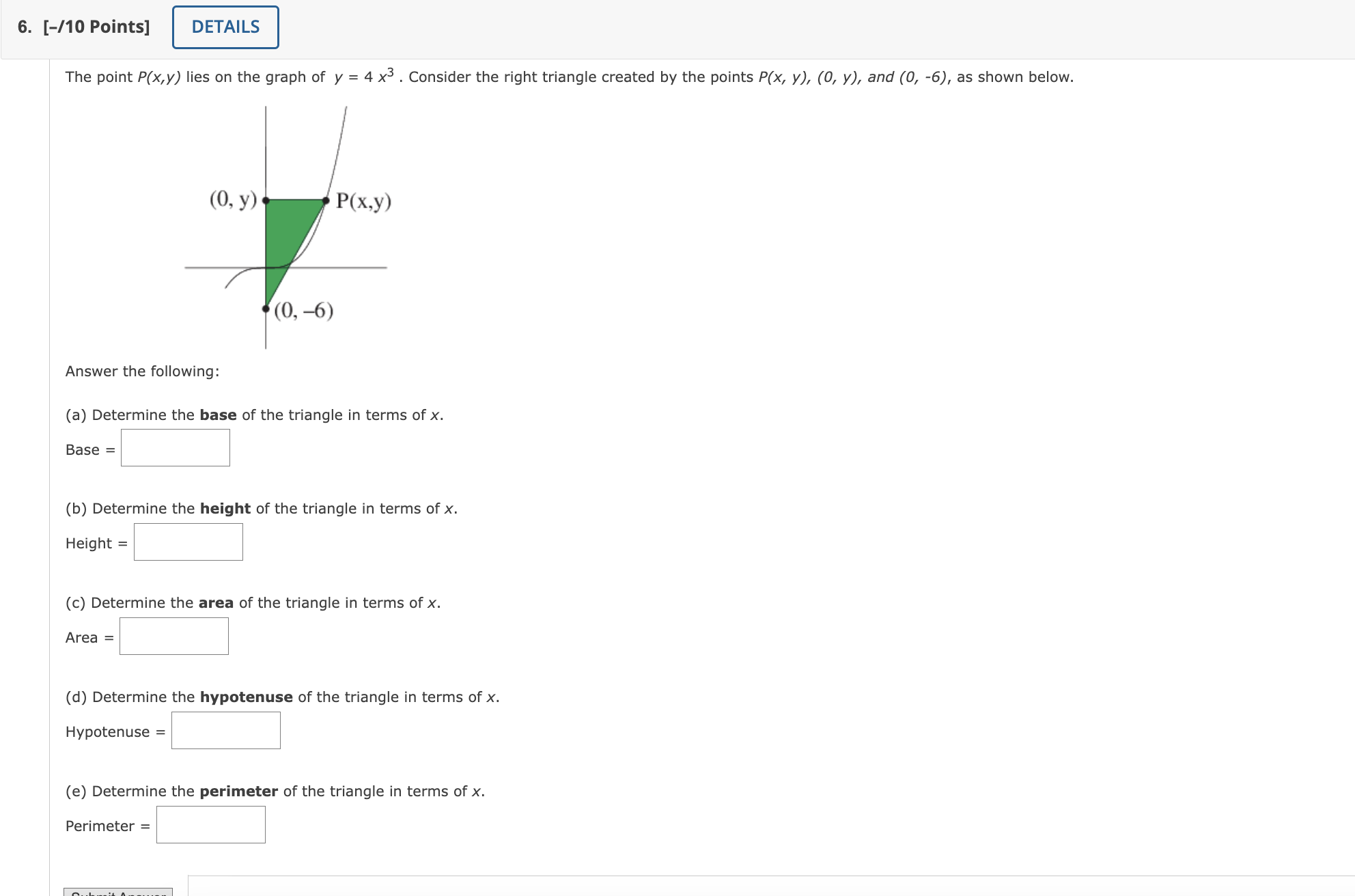 solved-the-point-p-x-y-lies-on-the-graph-of-y-4x3-consider-chegg