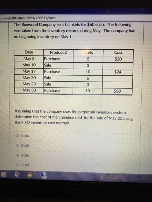 Solved ourses/28638/quizzes/260611/take The Boxwood Company