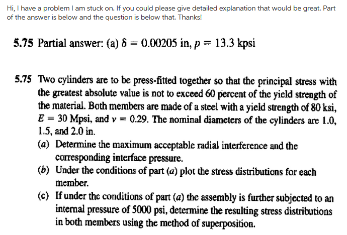 Solved Hi, I have a problem I am stuck on. If you could | Chegg.com