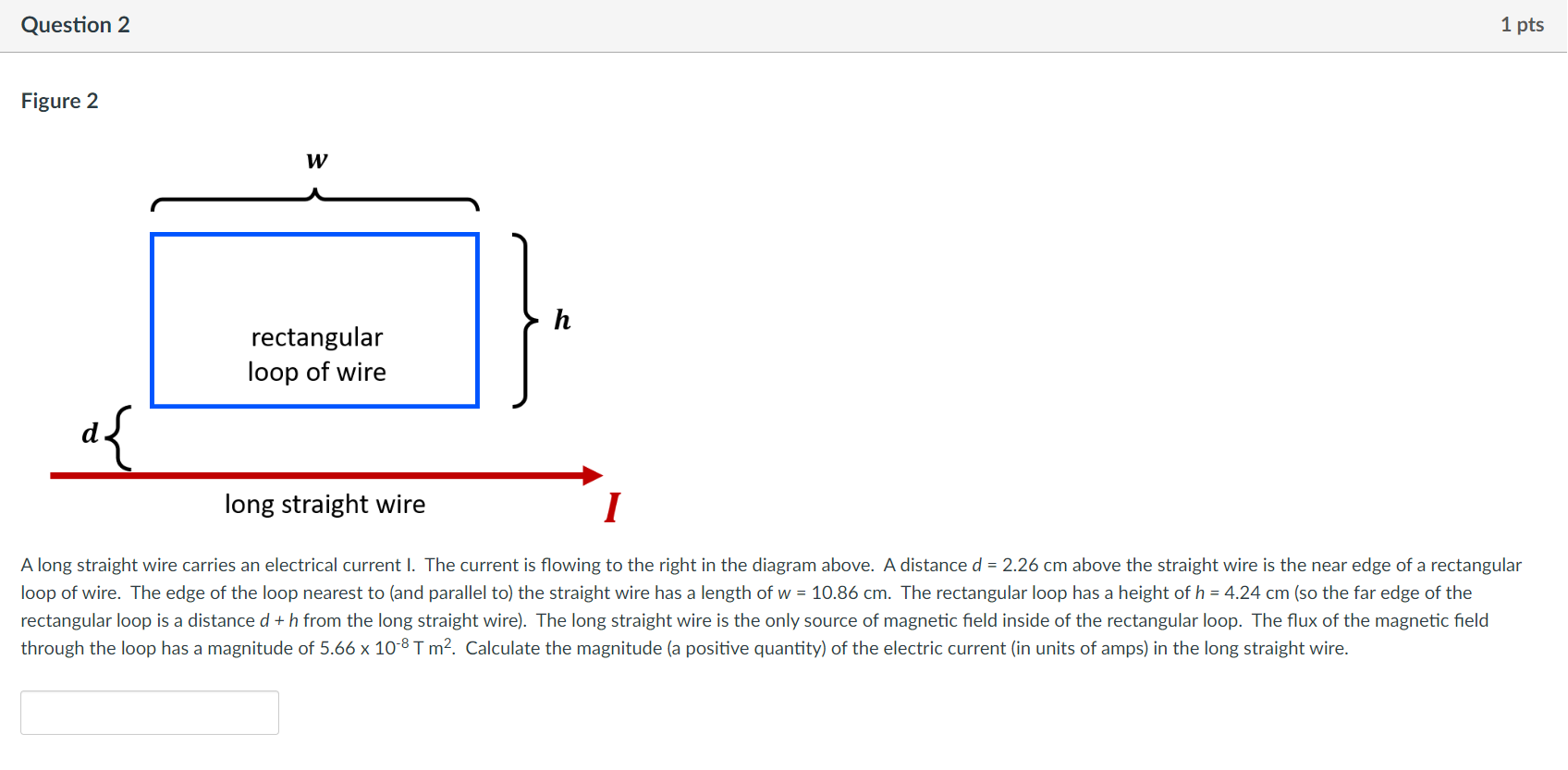Solved A long straight wire carries an electrical current I. | Chegg.com