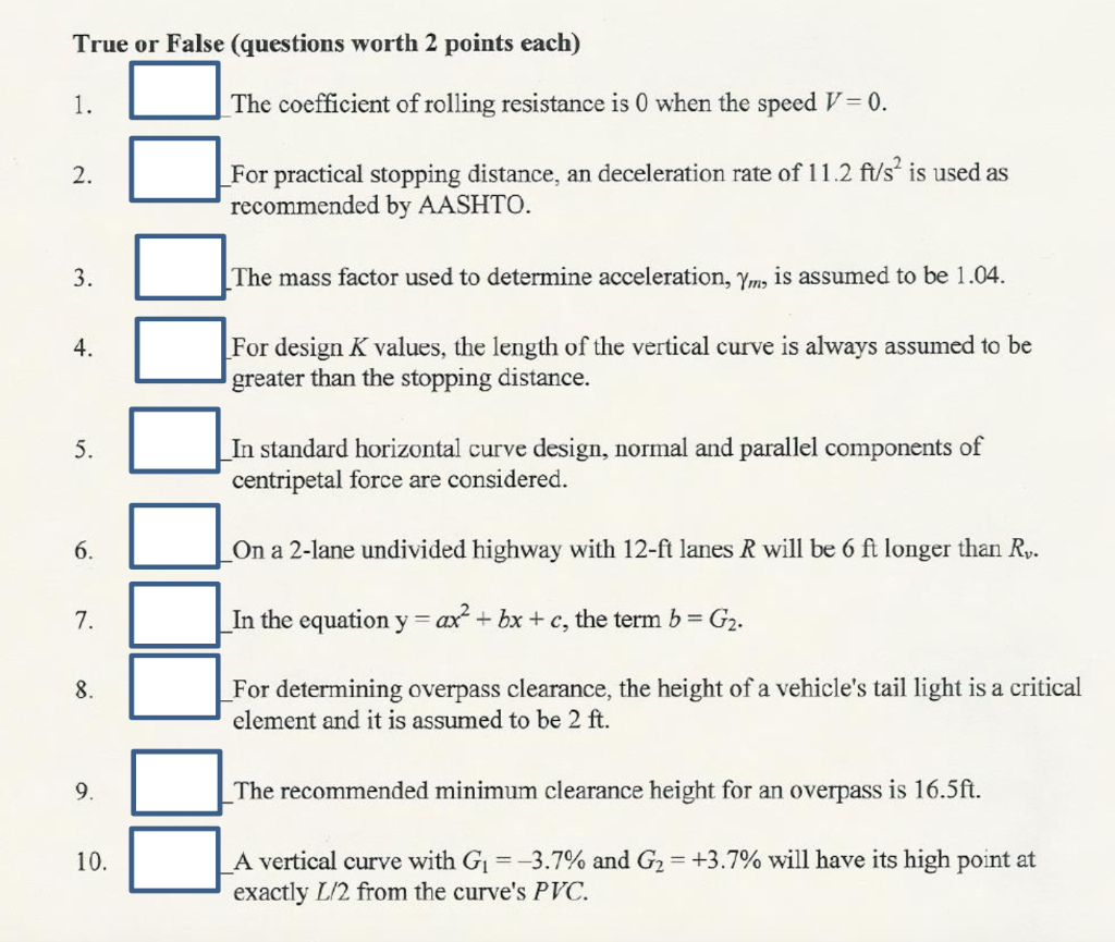 Solved True or False (questions worth 2 points each) The Chegg com
