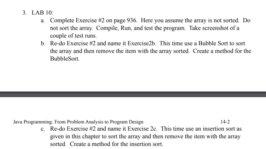Solved 3. LAB 10: a. Complete Exercise #2 on page 936. Here | Chegg.com
