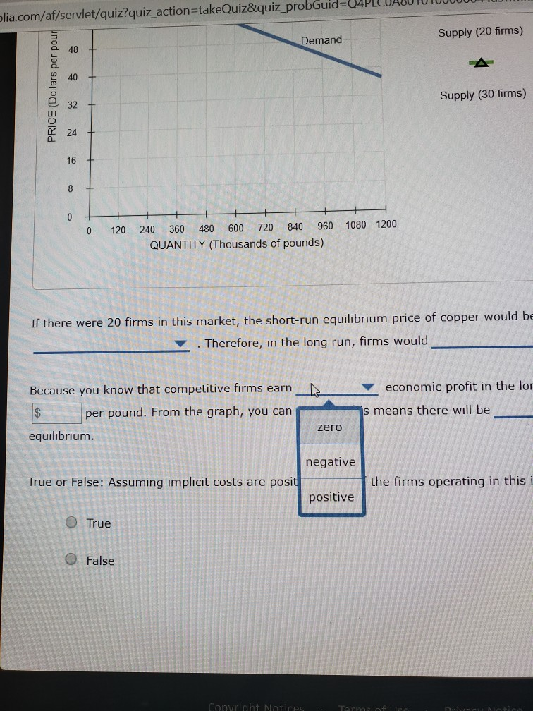 Solved 7. Short-run supply and long-run equilibrium Consider | Chegg.com